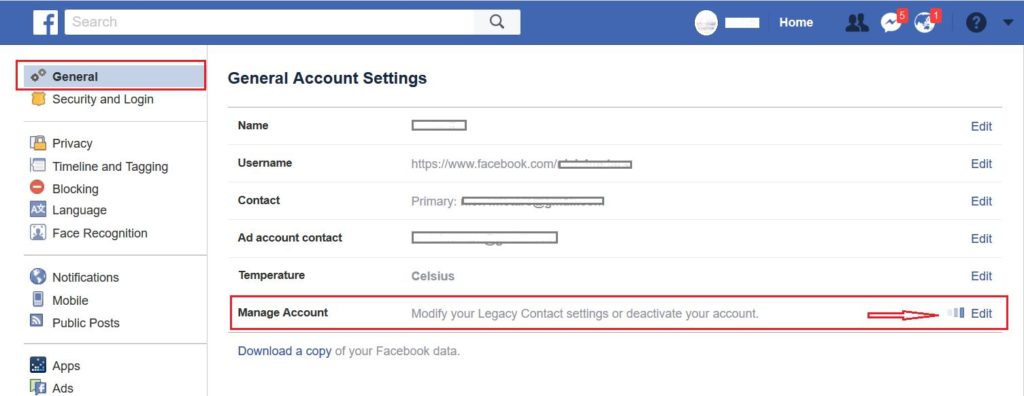 how to deactivate facebook account for longer than 7 days